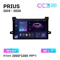 Teyes CC3 2К 9"  4/32 Гб 4G  для Toyota Prius 2015 - 2020