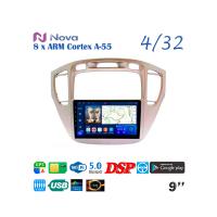 Nova Ts18  iPs  9" 4G  для Toyota Highlander Kluger 2000 - 2007 Тип 1