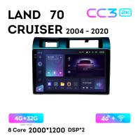 Teyes CC3 2К 9"  4/32 Гб 4G  для Toyota Land Cruiser 70 2004 - 2020
