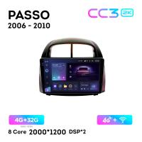 Teyes CC3 2К 10"  4/32 Гб 4G  для Toyota Passo 2006 - 2010