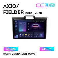 Teyes CC3 2К 9"  4/32 Гб 4G  для Toyota Fielder Axio 2012 - 2020 Тип 2
