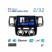 Nova A8  iPs 9"  для Toyota Hilux 2011 - 2015 Тип 2