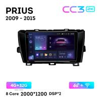 Teyes CC3 2К 9"  4/32 Гб 4G  для Toyota Prius 2009 - 2015 LHD BLACK