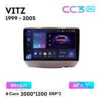 Teyes CC3 2К 9"  4/32 Гб 4G  для Toyota Vitz 1999 - 2005