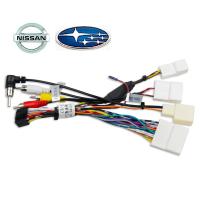 Переходник для магнитолы  Subaru 2007- Nissan 2004-.   с адаптером питания камеры  с 6v на 12 v