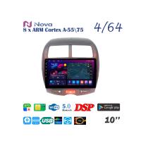 Nova Ts10  Qled 10" 4G  для Mitsubishi ASX, RVR 2010 - 2016