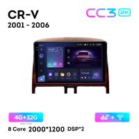 Teyes CC3 2К 9"  4/32 Гб 4G  для Honda CR-V 2001 - 2006