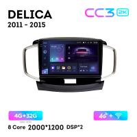 Teyes CC3 2К 9"  4/32 Гб 4G  для Mitsubishi Delica 2011 - 2015