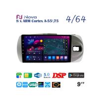 Nova Ts10  Qled 9" 4G для Toyota Vitz 2015 - 2020 Тип 1