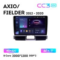 Teyes CC3 2К 9"  4/32 Гб 4G  для Toyota Fielder Axio 2012 - 2020 Тип 1