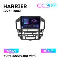 Teyes CC3 2К 9"  4/32 Гб 4G  для Toyota Harrier 1997-2002 Тип 2