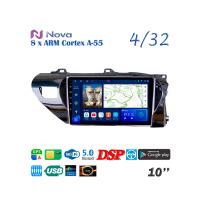 Nova Ts18  iPs 10" 4G  для Toyota Hilux 2015 - 2020
