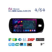 Nova Ts10  Qled 9" 4G для Toyota Vitz 2015 - 2020 Тип 2
