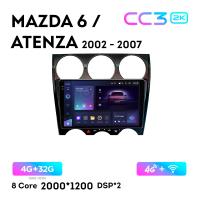 Teyes CC3 2К 9"  4/32 Гб 4G  для Mazda 6 Atenza 2002 - 2007