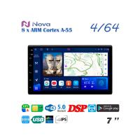 Автомагнитола  NovaTS18  2DIN 104 х178 мм  iPS 7"  4/64 Gb 4G