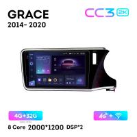 Teyes CC3 2К 10"  4/32 Гб 4G  для Honda Grace 2014 - 2020