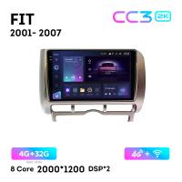 Teyes CC3 2К 9"  4/32 Гб 4G  для Honda Fit 2001 - 2007 Тип 1