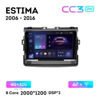 Teyes CC3 2К 9"  4/32 Гб 4G  для Toyota Estima 2006 - 2016 Тип 2