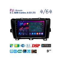 Nova Ts10  Qled  9" 4G  для Toyota Prius 2009 - 2015 BLACK