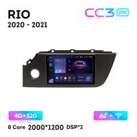 Teyes CC3 2К 9"  4/32 Гб 4G  для KIA Rio 2020 - 2021
