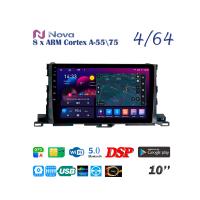 Nova Ts10  Qled 10" 4G  для Toyota Highlander 2014 - 2020