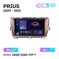 Teyes CC3 2К 9"  4/32 Гб 4G  для Toyota Prius 2009 - 2015 GRAY
