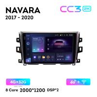 Teyes CC3 2К 10"  4/32 Гб 4G  для Nissan Navara NP300 2017 - 2020