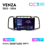 Teyes CC3 2К 9"  4/32 Гб 4G  для Toyota Venza 2012 - 2016
