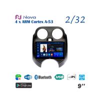 Nova A8  iPs 9"  для Nissan March 2010 - 2020