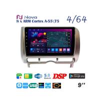 Nova Ts10  Qled  9" 4G  для Honda Fit 2001 - 2007 Тип 1