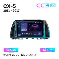 Teyes CC3 2К 9"  4/32 Гб 4G  для Mazda CX-5 2011 - 2017