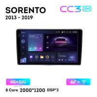 Teyes CC3 2К 9"  4/32 Гб 4G  для KIA Sorento 2013 - 2019