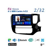 Nova A8  iPs 9"  для Mitsubishi Outlander 2013 - 2020 RHD