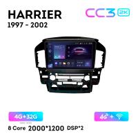 Teyes CC3 2К 9"  4/32 Гб 4G  для Toyota Harrier 1997-2002 Тип 1