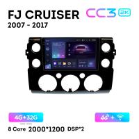 Teyes CC3 2К 9"  4/32 Гб 4G  для Toyota  Fj Cruiser 2007 - 2017 Тип 2