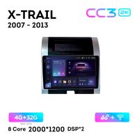 Teyes CC3 2К 10"  4/32 Гб 4G  для Nissan X-Trail 2007 - 2013