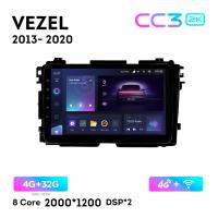 Teyes CC3 2К 9"  4/32 Гб 4G  для Honda Vezel 2013 - 2019
