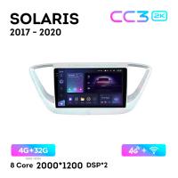 Teyes CC3 2К 9"  4/32 Гб 4G  для Hyundai Solaris 2017 - 2020