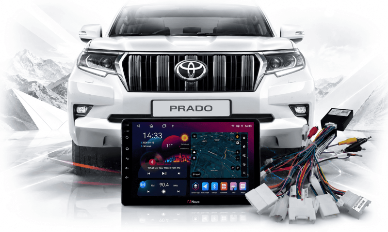 Prado 2020  с Nova Ts10 2K c подключением CAN