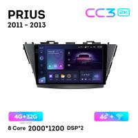 Teyes CC3 2К 9"  4/32 Гб 4G  для Toyota Prius A 2011 - 2013