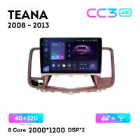 Teyes CC3 2К 10"  4/32 Гб 4G  для Nissan Teana 2008 - 2013