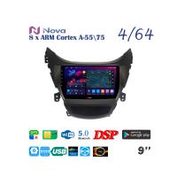 Nova Ts10  Qled  9" 4G  для Hyundai Elantra Avante 2010 - 2013