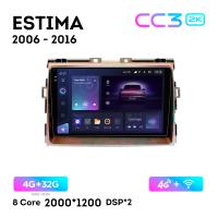Teyes CC3 2К 9"  4/32 Гб 4G  для Toyota Estima 2006 - 2016 Тип 1