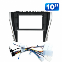 Установочный комплект Toyota Camry 2015-2018 Рамка Тип 2, консоль 10" + ISO Переходник CB-7 B