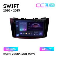Teyes CC3 2К 9"  4/32 Гб 4G  для Suzuki Swift 2010 - 2015
