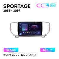 Teyes CC3 2К 9"  4/32 Гб 4G  для KIA Sportage 2016 - 2019