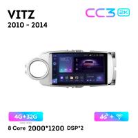 Teyes CC3 2К 9"  4/32 Гб 4G  для Toyota Vitz 2010 - 2014