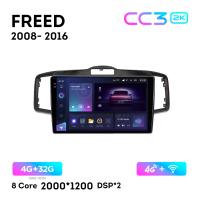 Teyes CC3 2К 10"  4/32 Гб 4G  для Honda Freed 2008 - 2016 Тип 2