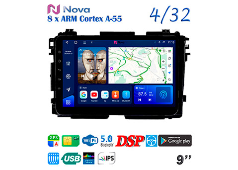 Магнитола для Vezel 2013 - 2020