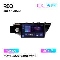 Teyes CC3 2К 10"  4/32 Гб 4G  для KIA Rio 2017 - 2020 Тип 1